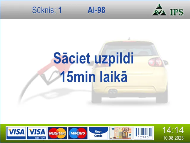 Pašapkalpošanās termināļa interfeiss — 3